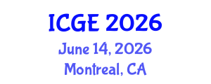 International Conference on Geomatics Engineering (ICGE) June 14, 2026 - Montreal, Canada