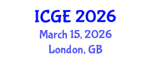 International Conference on Geomatics Engineering (ICGE) March 15, 2026 - London, United Kingdom