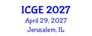 International Conference on Geomatics Engineering (ICGE) April 29, 2027 - Jerusalem, Israel International Conference on Geomatics Engineering (ICGE) April 29, 2027 - Jerusalem, Israel