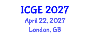 International Conference on Geomatics Engineering (ICGE) April 22, 2027 - London, United Kingdom International Conference on Geomatics Engineering (ICGE) April 22, 2027 - London, United Kingdom