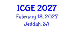 International Conference on Geomatics Engineering (ICGE) February 18, 2027 - Jeddah, Saudi Arabia International Conference on Geomatics Engineering (ICGE) February 18, 2027 - Jeddah, Saudi Arabia