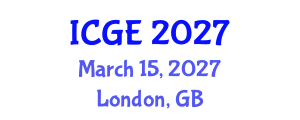 International Conference on Geomatics Engineering (ICGE) March 15, 2027 - London, United Kingdom International Conference on Geomatics Engineering (ICGE) March 15, 2027 - London, United Kingdom
