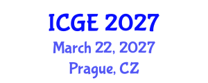 International Conference on Geomatics Engineering (ICGE) March 22, 2027 - Prague, Czechia International Conference on Geomatics Engineering (ICGE) March 22, 2027 - Prague, Czechia