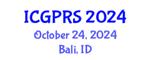 International Conference on Geomatics, Photogrammetry and Remote Sensing (ICGPRS) October 24, 2024 - Bali, Indonesia