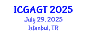 International Conference on Geomechanical Analysis and Geomechanical Tests (ICGAGT) July 29, 2025 - Istanbul, Turkey