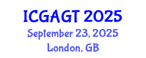 International Conference on Geomechanical Analysis and Geomechanical Tests (ICGAGT) September 23, 2025 - London, United Kingdom