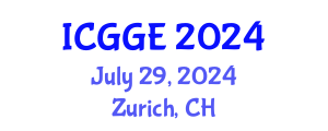International Conference on Geomechanics and Geotechnical Engineering (ICGGE) July 29, 2024 - Zurich, Switzerland