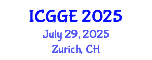 International Conference on Geomechanics and Geotechnical Engineering (ICGGE) July 29, 2025 - Zurich, Switzerland