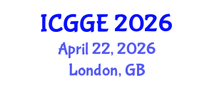 International Conference on Geomechanics and Geotechnical Engineering (ICGGE) April 22, 2026 - London, United Kingdom