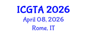 International Conference on Geometry, Topology and Applications (ICGTA) April 08, 2026 - Rome, Italy