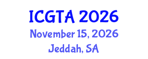 International Conference on Geometry, Topology and Applications (ICGTA) November 15, 2026 - Jeddah, Saudi Arabia