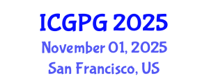 International Conference on Geomorphology and Physical Geography (ICGPG) November 01, 2025 - San Francisco, United States