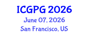 International Conference on Geomorphology and Physical Geography (ICGPG) June 07, 2026 - San Francisco, United States