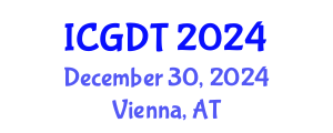 International Conference on Geophysics and Earthquake (ICGDT) December 30, 2024 - Vienna, Austria