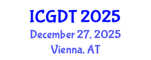 International Conference on Geophysics and Earthquake (ICGDT) December 27, 2025 - Vienna, Austria