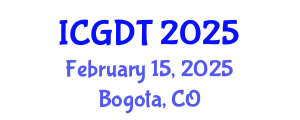 International Conference on Geophysics and Earthquake (ICGDT) February 15, 2025 - Bogota, Colombia
