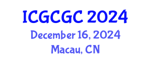 International Conference on Geopolymer Cement and Geopolymer Concrete (ICGCGC) December 16, 2024 - Macau, China