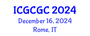 International Conference on Geopolymer Cement and Geopolymer Concrete (ICGCGC) December 16, 2024 - Rome, Italy
