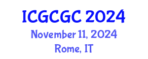 International Conference on Geopolymer Cement and Geopolymer Concrete (ICGCGC) November 11, 2024 - Rome, Italy