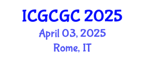 International Conference on Geopolymer Cement and Geopolymer Concrete (ICGCGC) April 03, 2025 - Rome, Italy