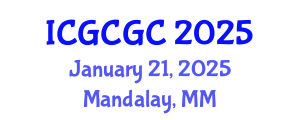 International Conference on Geopolymer Cement and Geopolymer Concrete (ICGCGC) January 21, 2025 - Mandalay, Myanmar