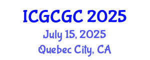 International Conference on Geopolymer Cement and Geopolymer Concrete (ICGCGC) July 15, 2025 - Quebec City, Canada