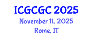 International Conference on Geopolymer Cement and Geopolymer Concrete (ICGCGC) November 11, 2025 - Rome, Italy