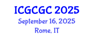 International Conference on Geopolymer Cement and Geopolymer Concrete (ICGCGC) September 16, 2025 - Rome, Italy