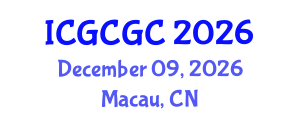 International Conference on Geopolymer Cement and Geopolymer Concrete (ICGCGC) December 09, 2026 - Macau, China International Conference on Geopolymer Cement and Geopolymer Concrete (ICGCGC) December 09, 2026 - Macau, China