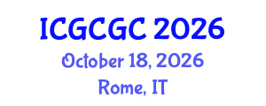 International Conference on Geopolymer Cement and Geopolymer Concrete (ICGCGC) October 18, 2026 - Rome, Italy International Conference on Geopolymer Cement and Geopolymer Concrete (ICGCGC) October 18, 2026 - Rome, Italy
