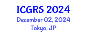 International Conference on Geoscience and Remote Sensing (ICGRS) December 02, 2024 - Tokyo, Japan