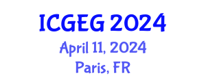 International Conference on Geosciences and Environmental Geology (ICGEG) April 11, 2024 - Paris, France