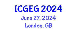 International Conference on Geosciences and Environmental Geology (ICGEG) June 27, 2024 - London, United Kingdom