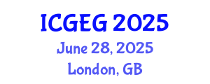 International Conference on Geosciences and Environmental Geology (ICGEG) June 28, 2025 - London, United Kingdom