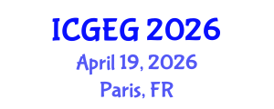 International Conference on Geosciences and Environmental Geology (ICGEG) April 19, 2026 - Paris, France