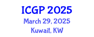 International Conference on Geosciences and Paleontology (ICGP) March 29, 2025 - Kuwait, Kuwait