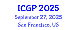 International Conference on Geosciences and Paleontology (ICGP) September 27, 2025 - San Francisco, United States