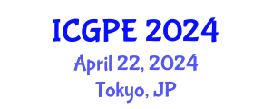 International Conference on Geosciences and Petroleum Engineering (ICGPE) April 22, 2024 - Tokyo, Japan