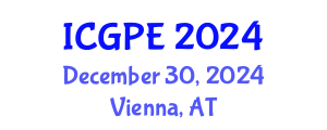 International Conference on Geosciences and Petroleum Engineering (ICGPE) December 30, 2024 - Vienna, Austria