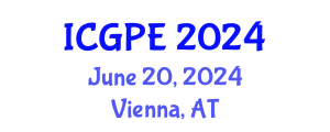 International Conference on Geosciences and Petroleum Engineering (ICGPE) June 20, 2024 - Vienna, Austria