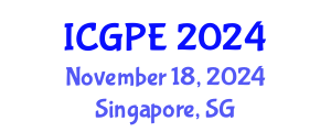 International Conference on Geosciences and Petroleum Engineering (ICGPE) November 18, 2024 - Singapore, Singapore