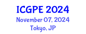 International Conference on Geosciences and Petroleum Engineering (ICGPE) November 07, 2024 - Tokyo, Japan