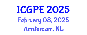 International Conference on Geosciences and Petroleum Engineering (ICGPE) February 08, 2025 - Amsterdam, Netherlands