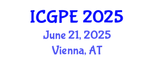 International Conference on Geosciences and Petroleum Engineering (ICGPE) June 21, 2025 - Vienna, Austria