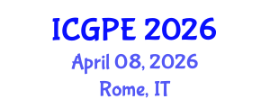 International Conference on Geosciences and Petroleum Engineering (ICGPE) April 08, 2026 - Rome, Italy