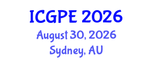 International Conference on Geosciences and Petroleum Engineering (ICGPE) August 30, 2026 - Sydney, Australia