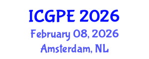 International Conference on Geosciences and Petroleum Engineering (ICGPE) February 08, 2026 - Amsterdam, Netherlands