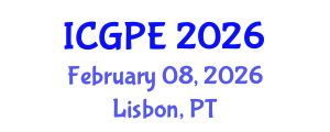 International Conference on Geosciences and Petroleum Engineering (ICGPE) February 08, 2026 - Lisbon, Portugal