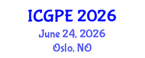 International Conference on Geosciences and Petroleum Engineering (ICGPE) June 24, 2026 - Oslo, Norway