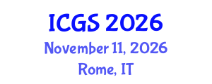 International Conference on Geosciences and Seismology (ICGS) November 11, 2026 - Rome, Italy